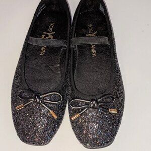 Miss Emma Flat Glitter Girl's Shoes